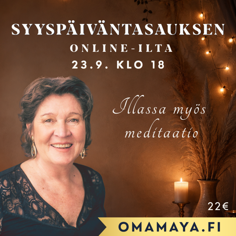 Syyspäiväntasauksen online-ilta ja meditaatio